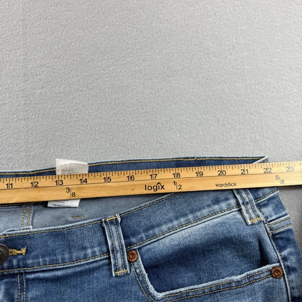 True Nation Athletic Fit Men 44x30 Blue Distressed Jeans